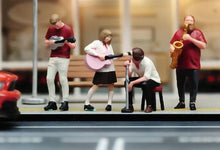 Load image into Gallery viewer, 1:64 Painted Figure Model Miniature Resin Diorama Sand Band Musician Members Set
