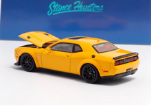 Load image into Gallery viewer, SH 1:64 Yellow Challenger SRT Hellcat Muscle Sport Model Diecast Metal Car New Collection
