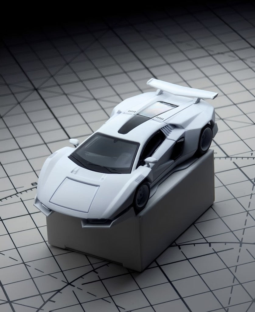 PSC 1:64 White LP800-4 Racing Sports Model Diecast Metal Car New Collection