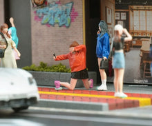Load image into Gallery viewer, 1:64 Painted Figure Model Miniature Resin Diorama Toy Sand Selfie Skirt Girl
