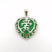 Load image into Gallery viewer, Nature Jade Love Pendant Necklace Gift Jewelry charm Blessing Adore Jewelry c
