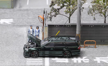 Load image into Gallery viewer, FH 1:64 Dark Green Stagea Wagon Skyline GTR R34 WC34 Model Diecast Metal Car

