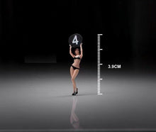 Load image into Gallery viewer, 1:64 Painted Figure Mini Model Miniature Resin Diorama Toy Car Racing Model Girl
