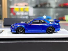 Load image into Gallery viewer, BZMW 1:64 Blue Decal Skyline GTR R34 NISMO Z-Tune Model Diecast Resin Car New Collection
