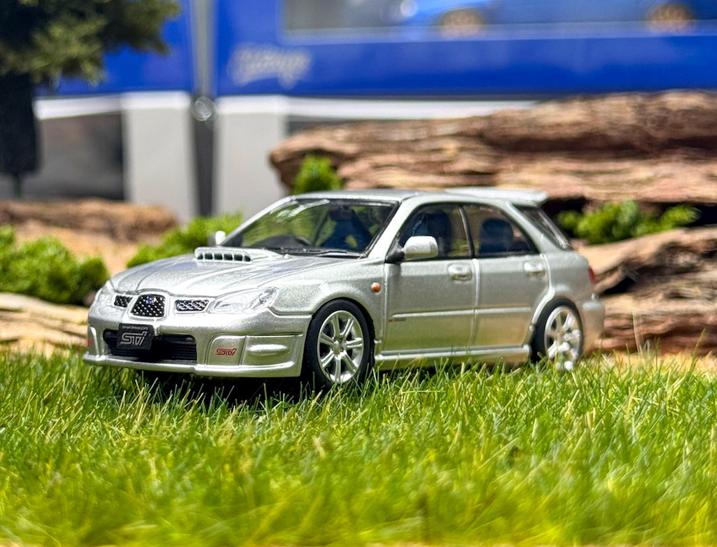 1:64 Furuya Silver Impreza WRX STI IX 9 Wagon Sports Model Diecast Metal Car