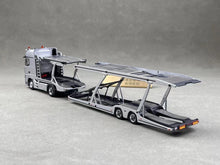 Load image into Gallery viewer, 1:64 Silver Benz Actros Gigaspace Semi Trailer Truck Model Diecast Metal Car
