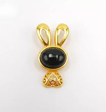 Load image into Gallery viewer, Nature Jade Cute Bunny Pendant Necklace Gift Jewelry charm Blessing Lucky New f
