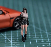 Load image into Gallery viewer, 1:64 Painted Figure Model Miniature Resin Diorama Toy Sand Cool Girl Pretty
