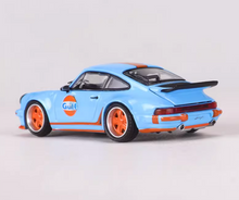 Load image into Gallery viewer, RM 1:64 Blue Gulf Singer Turbo Study 930 Classic Model Diecast Metal Car New

