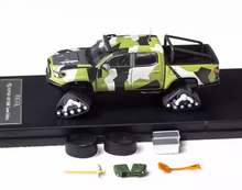 Load image into Gallery viewer, GCD 1:64 Camo Tacoma Pickup Truck Snow Edition Sports Model Diecast Metal Car
