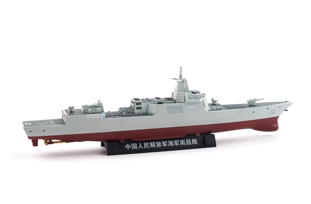 1:850 Military PLA 055 #101 Guided Missile Destroyed Ship Model Diecast Metal