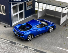 Load image into Gallery viewer, BBR 1:64 Blue 296 GTB Hard Top Racing Sports Model Diecast Metal Car New Collection

