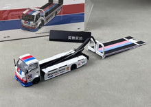 Load image into Gallery viewer, Supcar 1:64 White Blue H300 Flatbed Trailer Truck Model Diecast Metal Car New Collection
