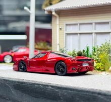 Load image into Gallery viewer, King 1:64 Red Black Rims ENZO Racing Sports Model Diecast Metal Car New Collection
