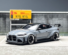 Load image into Gallery viewer, SW 1:64 Grey M4 ADRO BODY KIT Coupe Sports Model Diecast Metal Car New Collection
