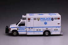 Load image into Gallery viewer, 1:64 596 White E450 Ambulance Police Emergency Van Model Diecast Metal Car New Collection

