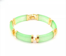 Load image into Gallery viewer, Nature Jade Beaded Bracelet Jewelry Blessing Lucky Fortune Gift For Her Green m
