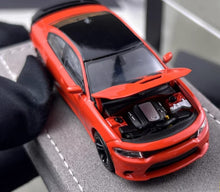 Load image into Gallery viewer, Elite 1:64 Orange Charger SRT Engine Sedan Sports Model Diecast Metal Car New Collection
