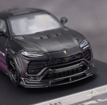 Load image into Gallery viewer, Flame 1:64 Black Purple URUS Widebody SUV Sports Model Diecast Metal Car New Collection

