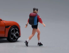 Load image into Gallery viewer, 1:64 Painted Figure Model Miniature Resin Diorama Toy Sand Hiking Lady Cool Girl
