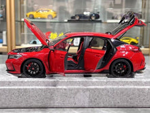 Load image into Gallery viewer, MH 1:18 Red JDM Civic Type R FL5 Turbo Vtec Engine Model Diecast Metal Car New Collection
