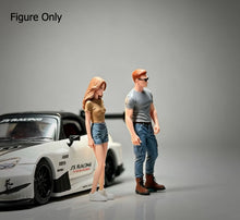 Load image into Gallery viewer, 1:64 Painted Figure Miniature Mini Resin Model Diorama Hunky Guy Hot Girl Set

