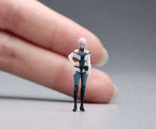Load image into Gallery viewer, 1:64 Painted Figure Model Miniature Resin Diorama Toy Sand Futuristic Style Girl
