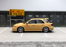 Load image into Gallery viewer, 1:64 Furuya HEC Yellow Impreza WRX STI VII 7 Wagon Model Diecast Metal Car
