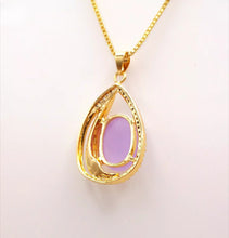 Load image into Gallery viewer, Nature Jade Water Drop Pendant Necklace Gift Jewelry charm Blessing Lucky New d
