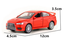 Load image into Gallery viewer, WELLY 1:36 Red Lanser EVOLUTION X Racing Sports Model Diecast Toy Metal Car
