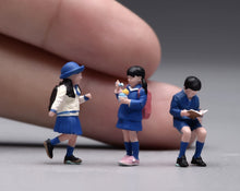 Load image into Gallery viewer, 1:64 Painted Figure Model Miniature Resin Sand Pretty Student Girl Boy Uniform
