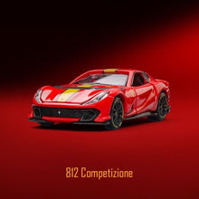 Load image into Gallery viewer, Bburago 1:64 Red Ferrari 812 Competizione Sports Model Diecast Metal Car New Collection
