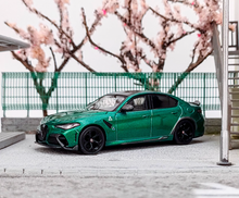 Load image into Gallery viewer, BBR 1:64 Green Romeo Giulia GTA Spoiler Sports Diecast Model Metal Car New
