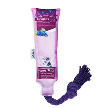 Load image into Gallery viewer, Dog Squeaky Toys Tube Shaped Chew Puppy Canvas Rope Toy Teeth Grinding Pet Gift
