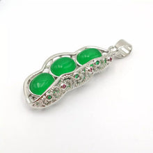 Load image into Gallery viewer, Nature Jade Lucky Beans Pendant Necklace Gift For Woman Jewelry charm Blessing E
