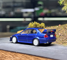 Load image into Gallery viewer, Tarmac 1:64 Blue JDM Lancer EVO VI Sports Model Diecast Metal Car New Collection
