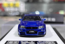 Load image into Gallery viewer, BZMW 1:64 Blue Skyline GTR R34 NISMO Z-Tune Sports Model Diecast Resin Car New Collection
