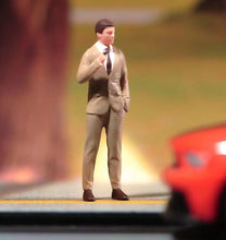 Load image into Gallery viewer, 1:64 Painted Figure Model Miniature Resin Diorama Sand Smoking Man Gentleman Toy Collection
