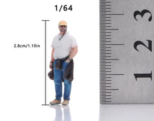 Load image into Gallery viewer, 1:64 Painted Figure Model Miniature Resin Diorama Toy Sand Standing Man Uncle
