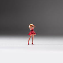 Load image into Gallery viewer, 1:64 Painted Unpainted Figure Model Miniature Resin Diorama Red Tutu Skirt Girl New
