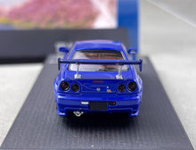 Load image into Gallery viewer, Fuji 1:64 Blue Skyline GTR R34 Nismo Z-Tune Sport Model Diecast Metal Car New Collection
