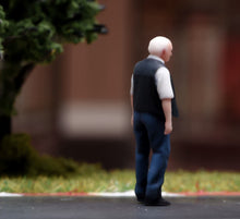 Load image into Gallery viewer, 1:64 Painted Figure Model Miniature Resin Sand Diorama Old Man with Vest Elderly
