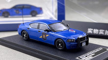 Load image into Gallery viewer, Rollin 1:64 2008 Blue Michigan MIP Police Charger Model Diecast Metal Car New Collection
