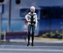 Load image into Gallery viewer, 1:64 Painted Figure Model Miniature Resin Diorama Toy Sand Futuristic Style Girl
