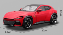 Load image into Gallery viewer, Bburago 1:24 Red Purosangue SUV Sports Model Diecast Metal Car New
