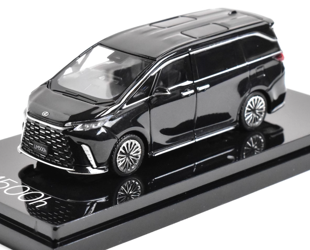 Hobby Japan 1:64 Black 6 Seats LM500h MPV Van Sports Model Diecast Metal Car