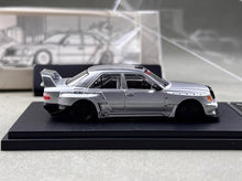 Load image into Gallery viewer, RM 1:64 Silver W124 Widebody Sedan Sports Model Diecast Metal Car New Collection

