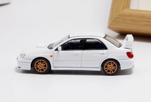 Load image into Gallery viewer, 1:64 Furuya White Impreza WRX STI VIII 8 Sedan Model Diecast Metal Car New Collection
