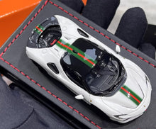 Load image into Gallery viewer, U2 1:64 White SF90 Stradale Coupe Hard Top Sports Model Diecast Resin Car New Collection
