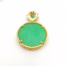 Load image into Gallery viewer, Nature Jade Pavilion View Pendant Necklace Gift Jewelry charm Blessing Fortune g
